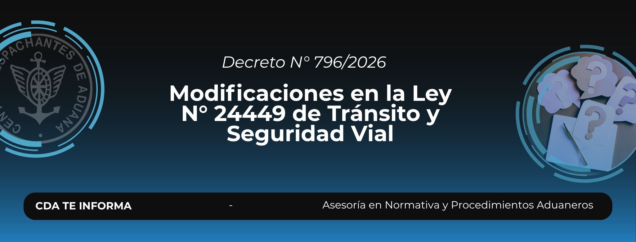 Modificaciones en la Ley N° 24449 de Tránsito y Seguridad 